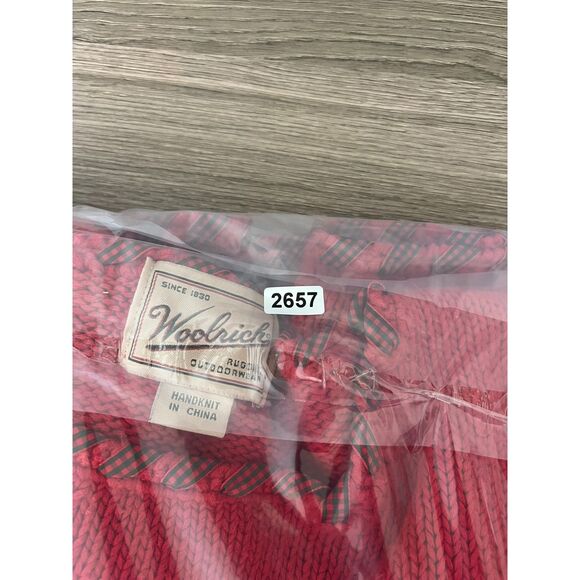 Vtg Woolrich Hand Knit Christmas Tree Dog Bow Sweater Crewneck Women's M - Picture 12 of 12